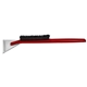 aerial view a clear blade & red handle deluxe snowbrush ice scraper, image 1 of 2