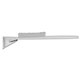 aerial view a clear blade & white handle deluxe snowbrush ice scraper, image 1 of 2