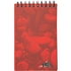 aerial view a red 3-1/2 x 5 stone paper jotter, image 1 of 2