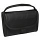 aerial view a black foldable lunch bag, image 1 of 4