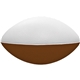 a brown & white 7 2- toned foam football