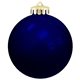 a blue 3 usa - made round glossy shatterproof ornament