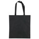 aerial view a black 80gsm non - woven pp convention tote bag, image 1 of 2