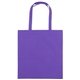 aerial view a purple 80gsm non - woven pp convention tote bag, image 1 of 2