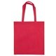 aerial view a red 80gsm non - woven pp convention tote bag, image 1 of 2