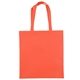aerial view a orange 80gsm non - woven pp convention tote bag, image 1 of 2