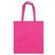 aerial view a pink 80gsm non - woven pp convention tote bag, image 1 of 2