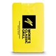 aerial view a translucent yellow custom imprinted credit card sanitizer spray, image 1 of 4