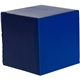 aerial view a blue cube stress reliever, image 1 of 3