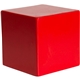 aerial view a red cube stress reliever, image 1 of 3