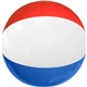 aerial view a red/white/blue 16 red / white / blue beach ball, image 1 of 4