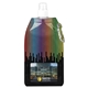 aerial view a stock rainbow art rainbow collapsible water bottle, image 1 of 4