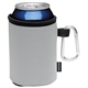 aerial view a gray koozie(r) collapsible can cooler with carabiner, image 1 of 2