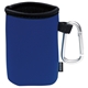 aerial view a royal koozie(r) collapsible can cooler with carabiner, image 1 of 2