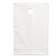 aerial view a white plastic door knob bag -9 1/2 x 14, image 1 of 2