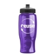 a transparent violet bottle & black lid poly - pure - 27 oz transparent bottle with push pull lid
