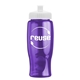 a transparent violet bottle & white lid poly - pure - 27 oz transparent bottle with push pull lid