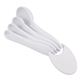 aerial view a white measuring spoon set, image 1 of 2