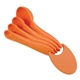 aerial view a paprika orange measuring spoon set, image 1 of 2