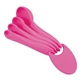 aerial view a picante pink measuring spoon set, image 1 of 2