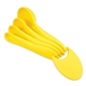aerial view a saffron yellow measuring spoon set, image 1 of 2