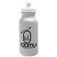 aerial view a granite bottle & white lid 20 oz the omni color bike bottle with push pull lid, image 1 of 2