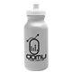 aerial view a granite bottle & white lid 20 oz the omni color bike bottle with push pull lid, image 1 of 2