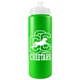 a neon green bottle & white lid garyline(r) quart sport bottle with push - pull lid - 32 oz