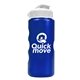 a metallic blue bottle & white lid mini peak - 22 oz tritan(tm) metalike bottle with flip lid
