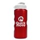 a metallic red bottle & white lid mini peak - 22 oz tritan(tm) metalike bottle with flip lid