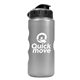 a silver bottle & black lid mini peak - 22 oz tritan(tm) metalike bottle with flip lid