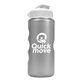 a silver bottle & white lid mini peak - 22 oz tritan(tm) metalike bottle with flip lid