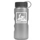 a silver bottle & black lid mini peak - 22 oz tritan(tm) metalike bottle with tethered lid