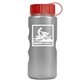 a silver bottle & red lid mini peak - 22 oz tritan(tm) metalike bottle with tethered lid