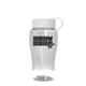 a clear bottle & white lid poly - pure jr. - 18 oz transparent bottle with tethered lid