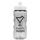 a clear bottle & white lid garyline(r) mini mountain 22 oz tritan(tm) sports bottle with pushpull lid