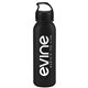 aerial view a metallic black bottle & black lid terrain - 24 oz metalike bottle with crest lid, image 1 of 2