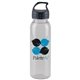 a clear bottle & black lid 24 oz the outdoorsman bottle with crest lid - made with tritan