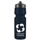 a eco navy blue bottle & black lid the mighty shot - 24 oz bike bottle (valve lid)