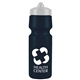 a eco navy blue bottle & white lid the mighty shot - 24 oz bike bottle (valve lid)