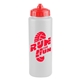 a white bottle & red lid 32 oz the sports quart - v