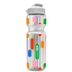 a clear bottle & white lid champion - 28 oz transparent bottle with flip lid and digital imprint