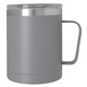 aerial view a gray 12 oz concord mug staineless steel w powder finish, image 1 of 2