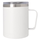 aerial view a white 12 oz concord mug staineless steel w powder finish, image 1 of 2