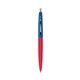 a red barrel & royal cap clic pen - blue and black ink