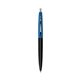 a black barrel & royal cap clic pen - blue and black ink