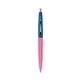 a berry crush barrel & royal cap clic pen - blue and black ink