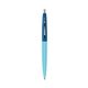 a electric punch barrel & royal cap clic pen - blue and black ink