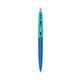 a royal barrel & teal cap clic pen - blue and black ink