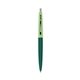 a forest green barrel & julep cap clic pen - blue and black ink